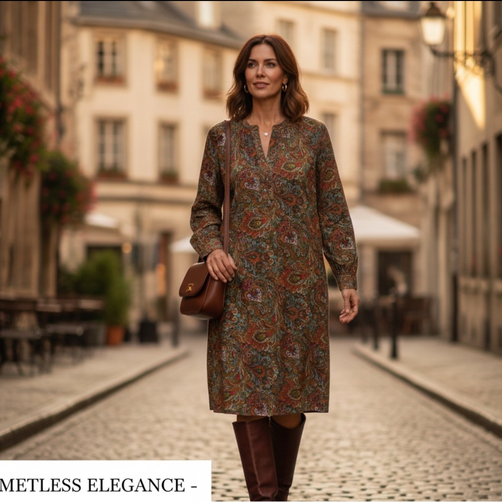 70s Boho Vogue Young Fashionables Paisley Sheath Dress – Retro Maxi Vibes